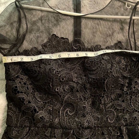 Patra Illusion Lace Sheath Dress ,Black Lace  size 6 - Picture 10 of 12